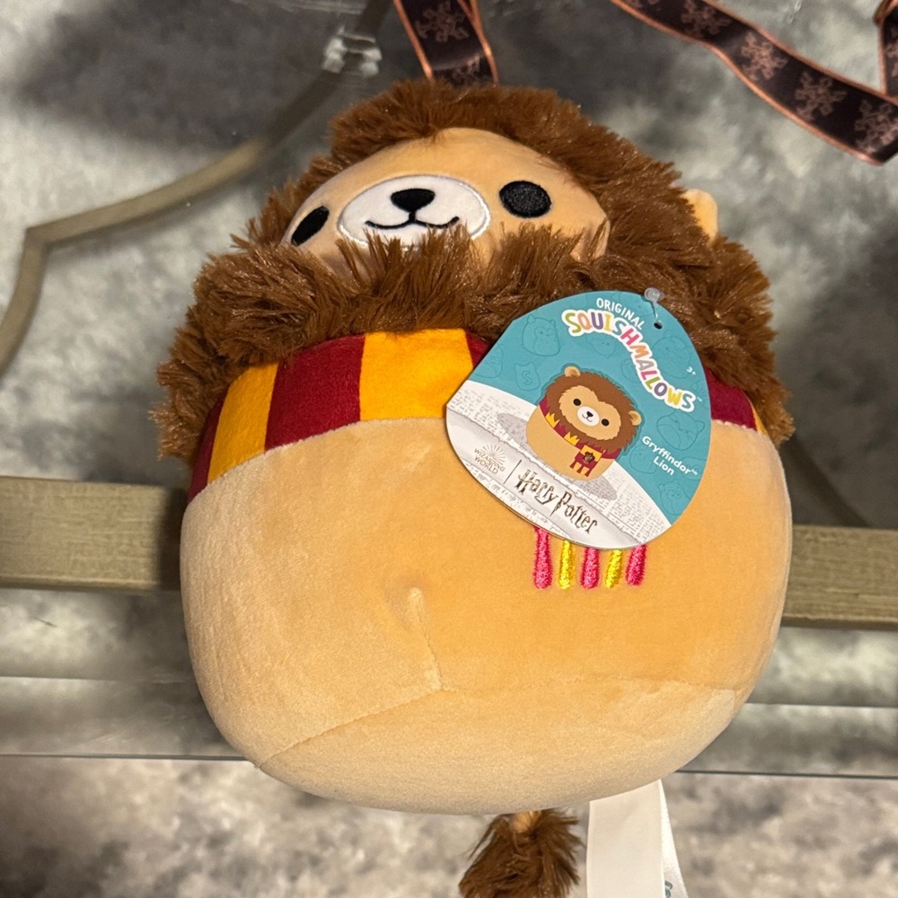 Squishmallows Gryffindor Lion Plush HARRY POTTER Scarf 8”-10” MWT